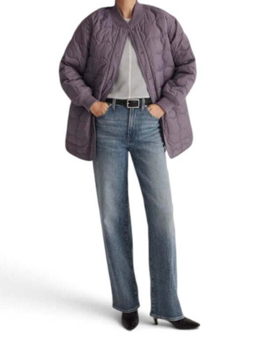 Madewell Quilted PrimaLoft Jacket Lilac Size XXS Recycled Polyamide